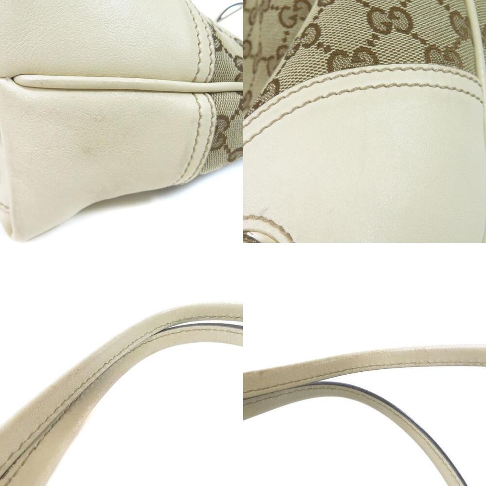 Gucci Canvas Beige Brown Britt GG bag Tote Shoulder - Picture 8 of 11